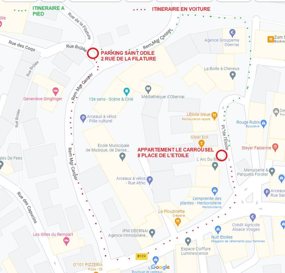 Le Carrousel - Appartement Cosy Centre Оберне Екстериор снимка